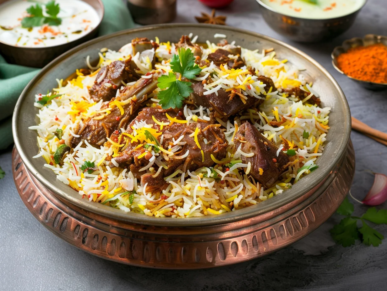 Biryani au mouton hyderabadi