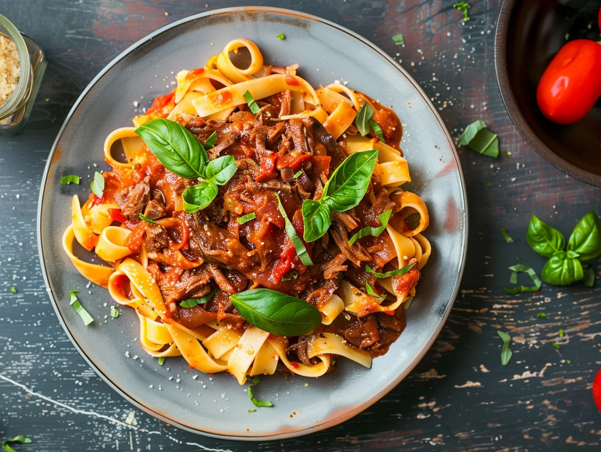 Ragù napolitain longuement mijoté