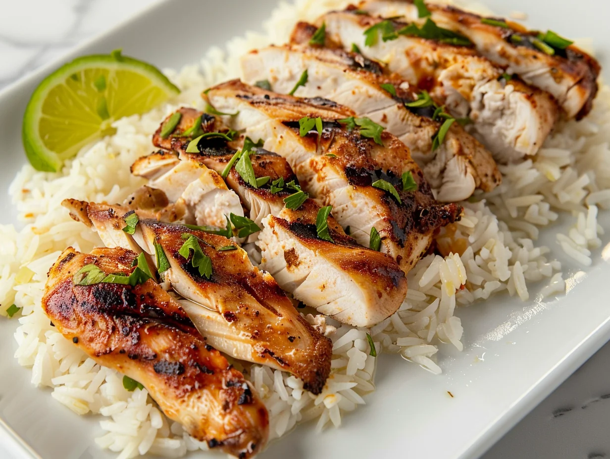 Poulet shawarma et riz