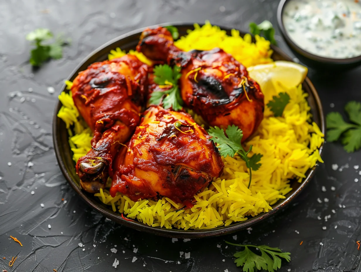 Tandoori chicken et riz citron
