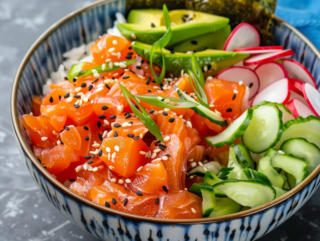 Poke bowl au saumon