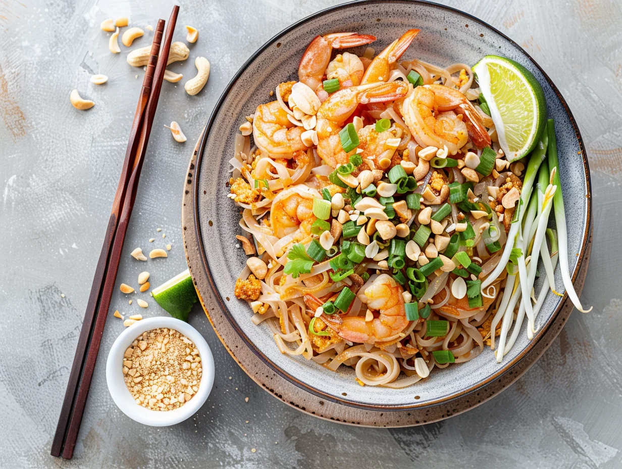 Pad thaï aux crevettes