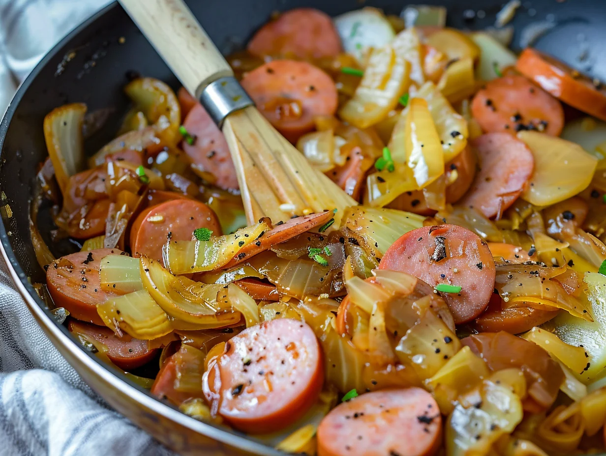 Kielbasa et chou braisé