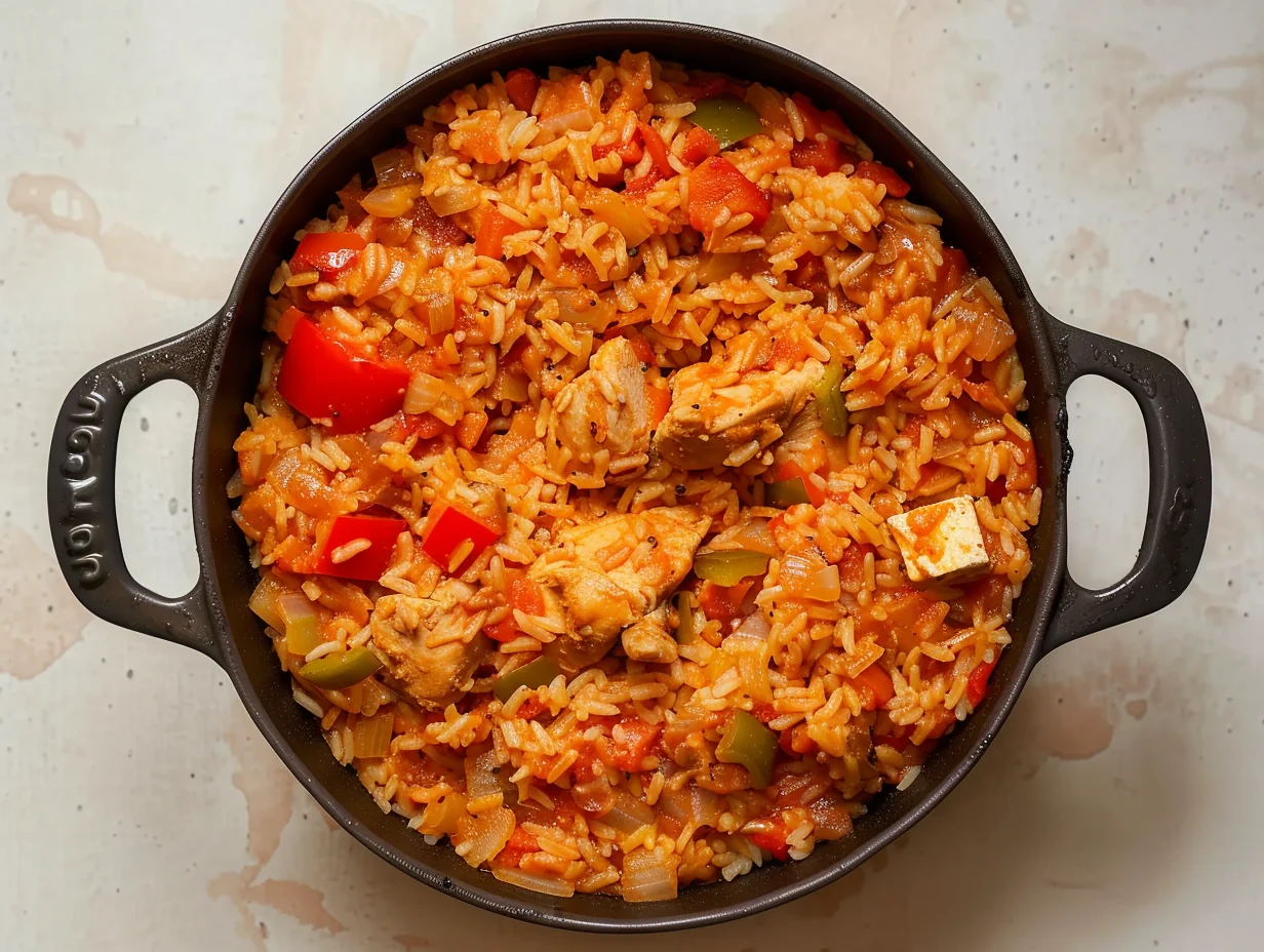 Jollof rice au poulet