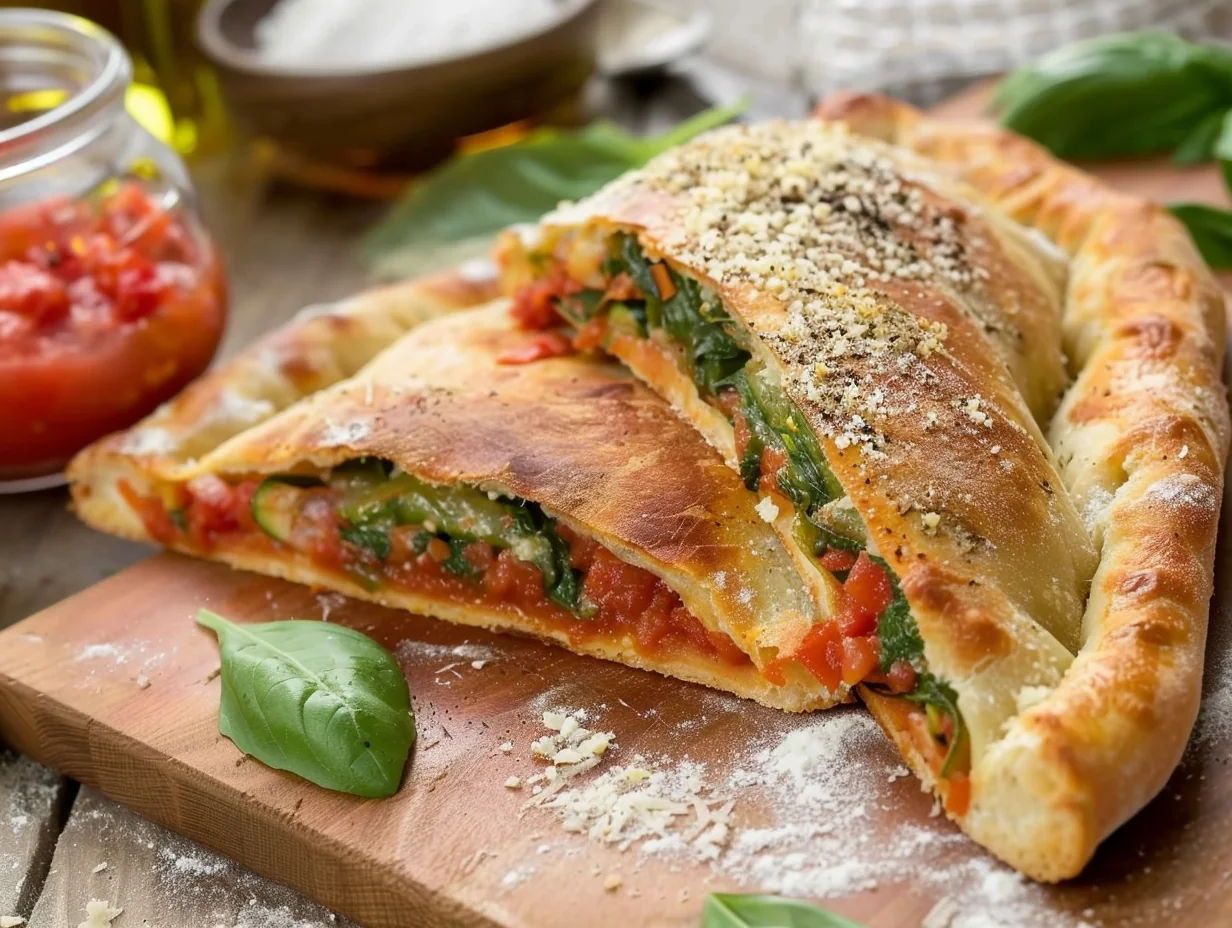 Calzone aux légumes et ricotta