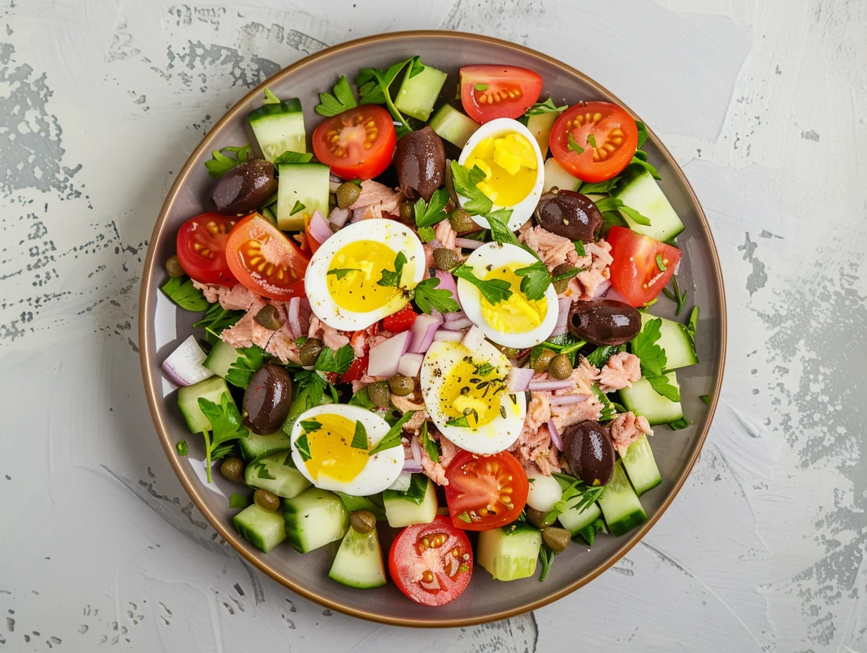 Salade tunisienne au thon