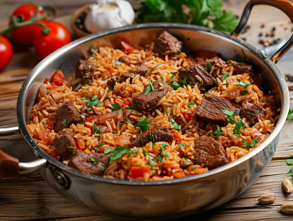 Pilau tanzanien au bœuf