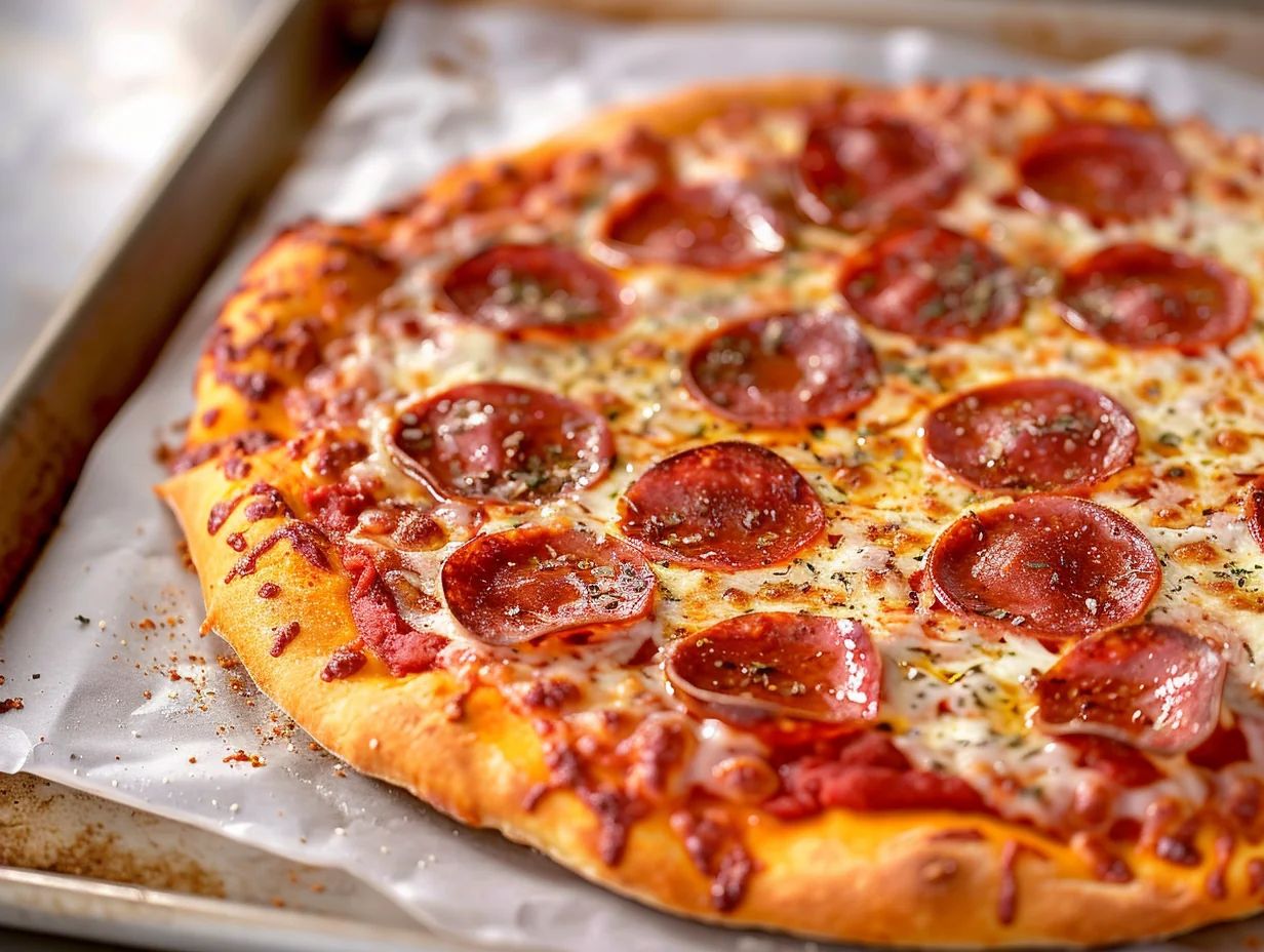 Pizza pepperoni new-yorkaise