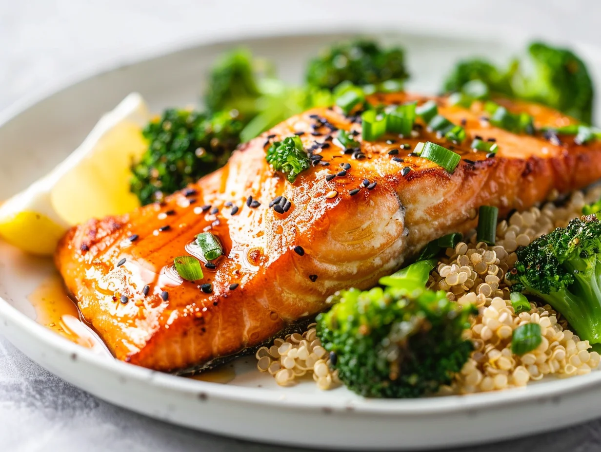 Saumon miso et quinoa