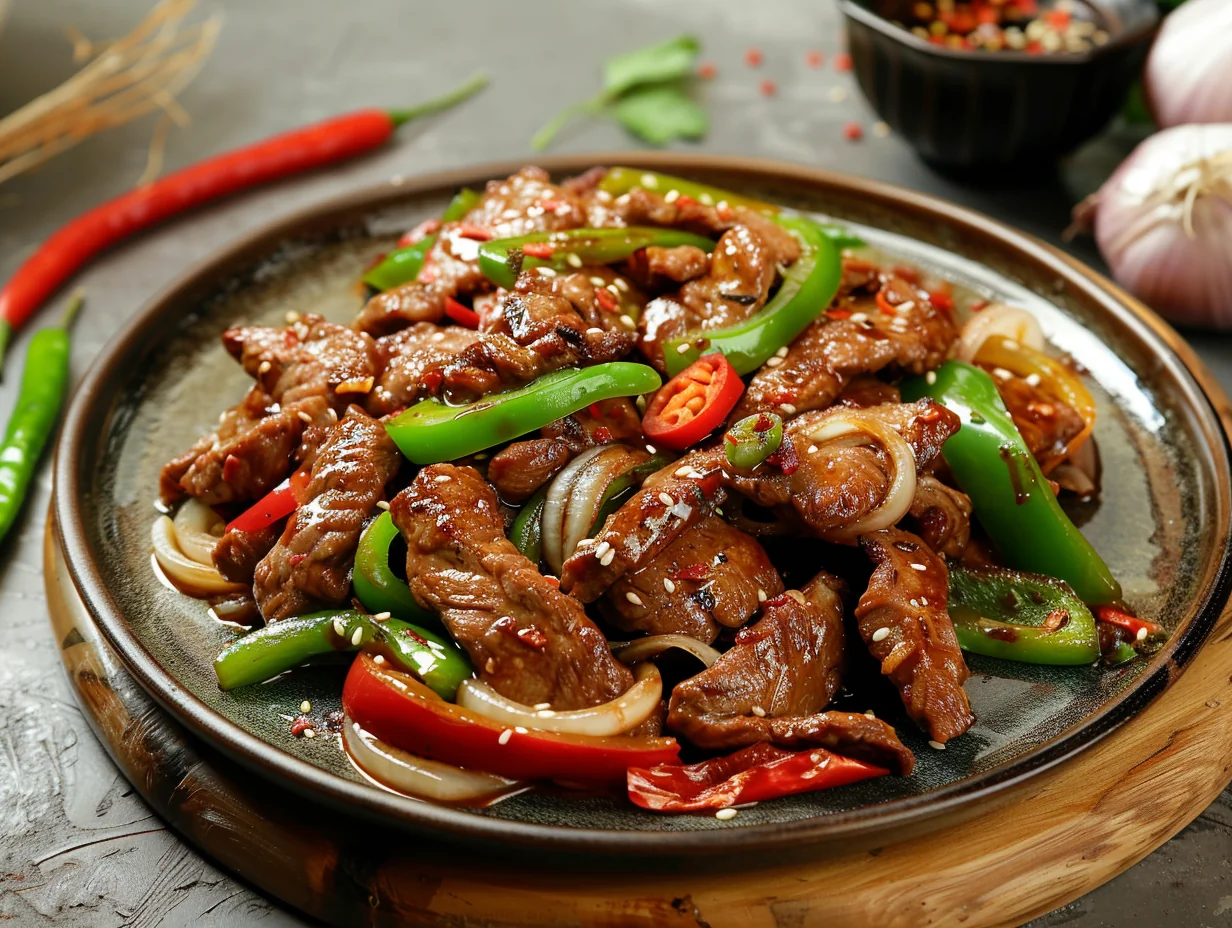 Agneau sauté au cumin (Xinjiang)