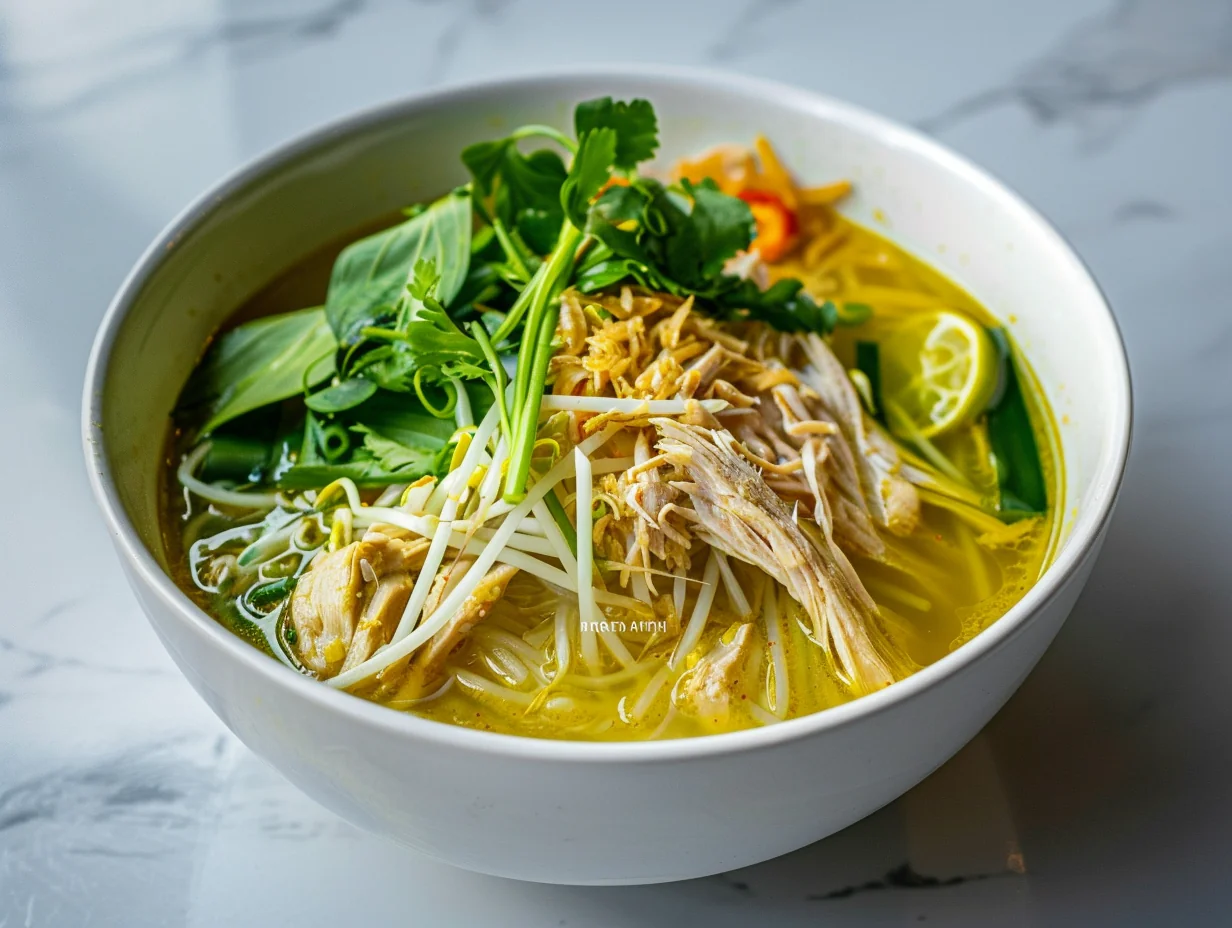 Soto ayam indonésien