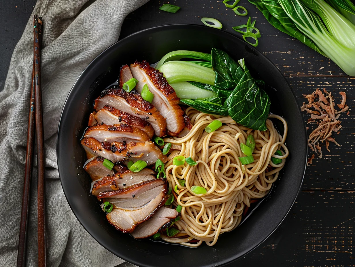 Mie au porc rôti indonésiennes
